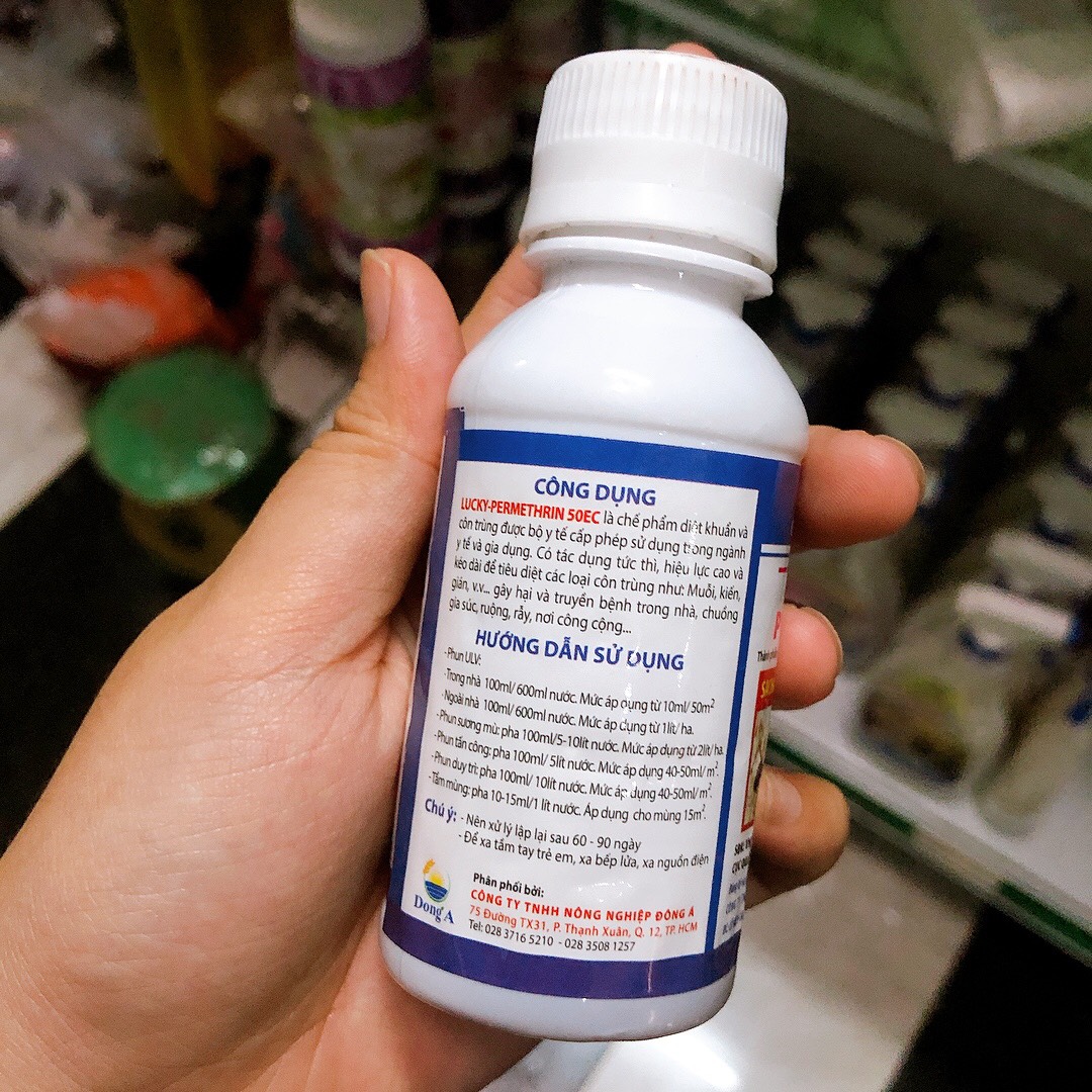 CHẾ PHẨM DIỆT CÔN TRÙNG LUCKY-PERMETHRIN 50EC 100ML