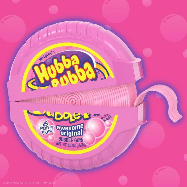 Kẹo gum cuộn siêu dài Hubba Bubba Original (180cm - 56gr)
