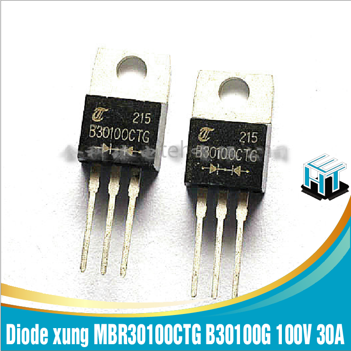Combo 2 con Diode xung MBR30100CTG B30100G 100V 30A
