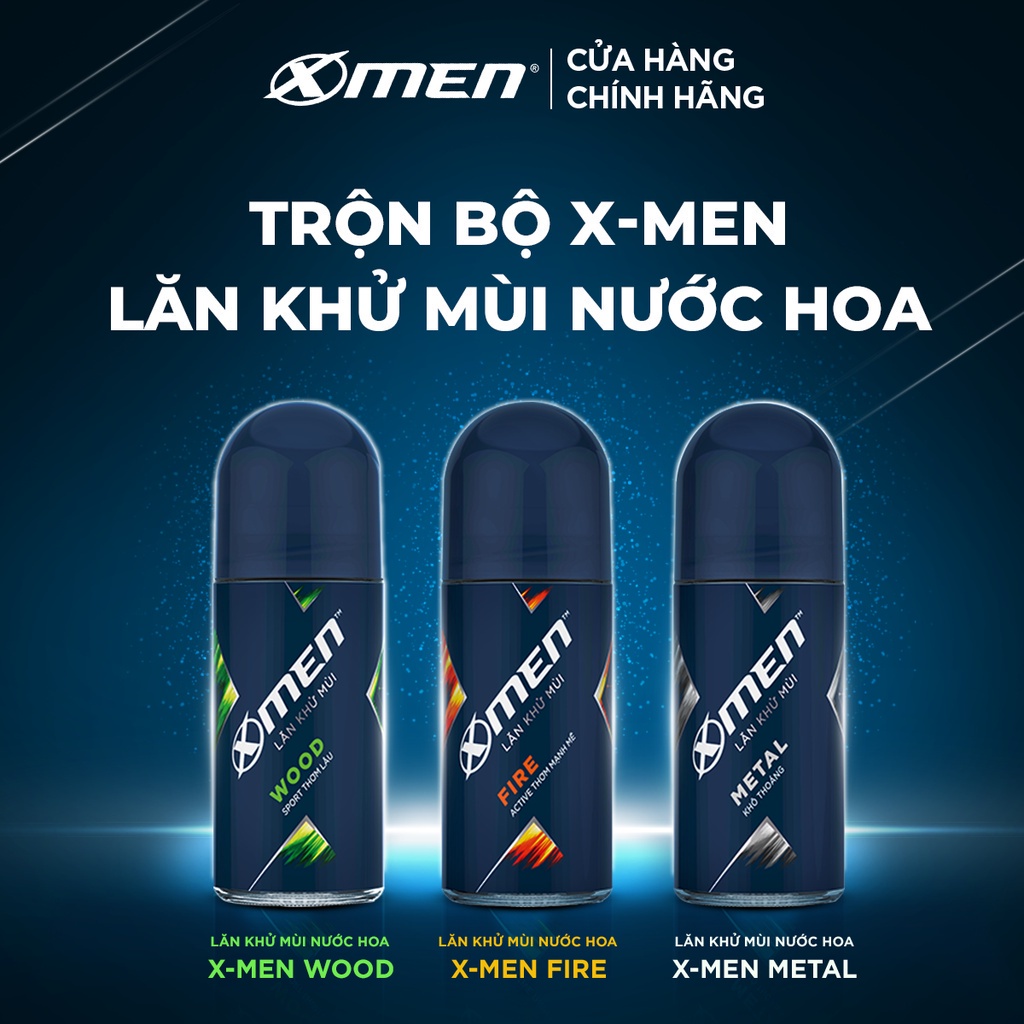 Lăn khử mùi Xmen Wood 50ml