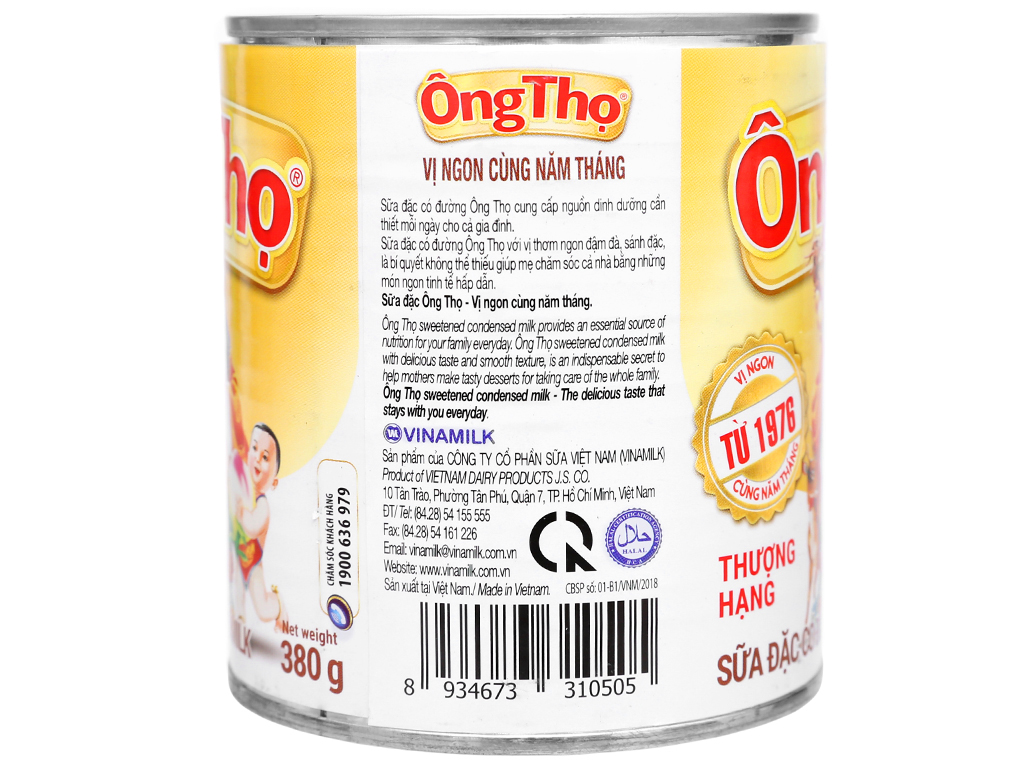 Sữa Tươi Ông Thọ Bật Nắp 380g- B049