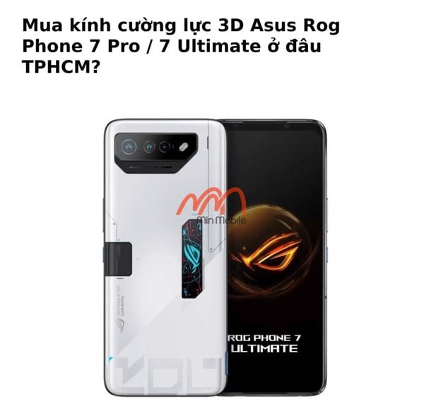 Kính Cường Lực 3D Asus Rog Phone 7 Pro / 7 Ultimate