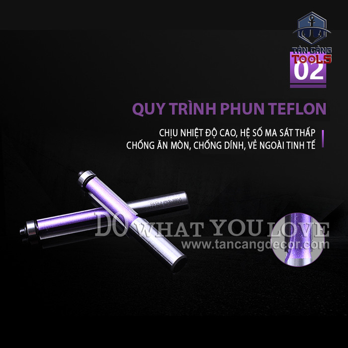 Mũi Router Phay Thẳng Hero Bi Dưới Cốt 12.7 mm