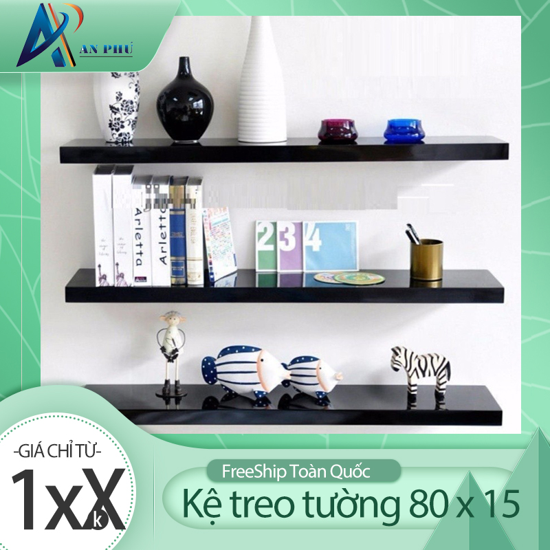 Kệ Thanh Ngang 3 Thanh 80 x 15 ( chọn màu )