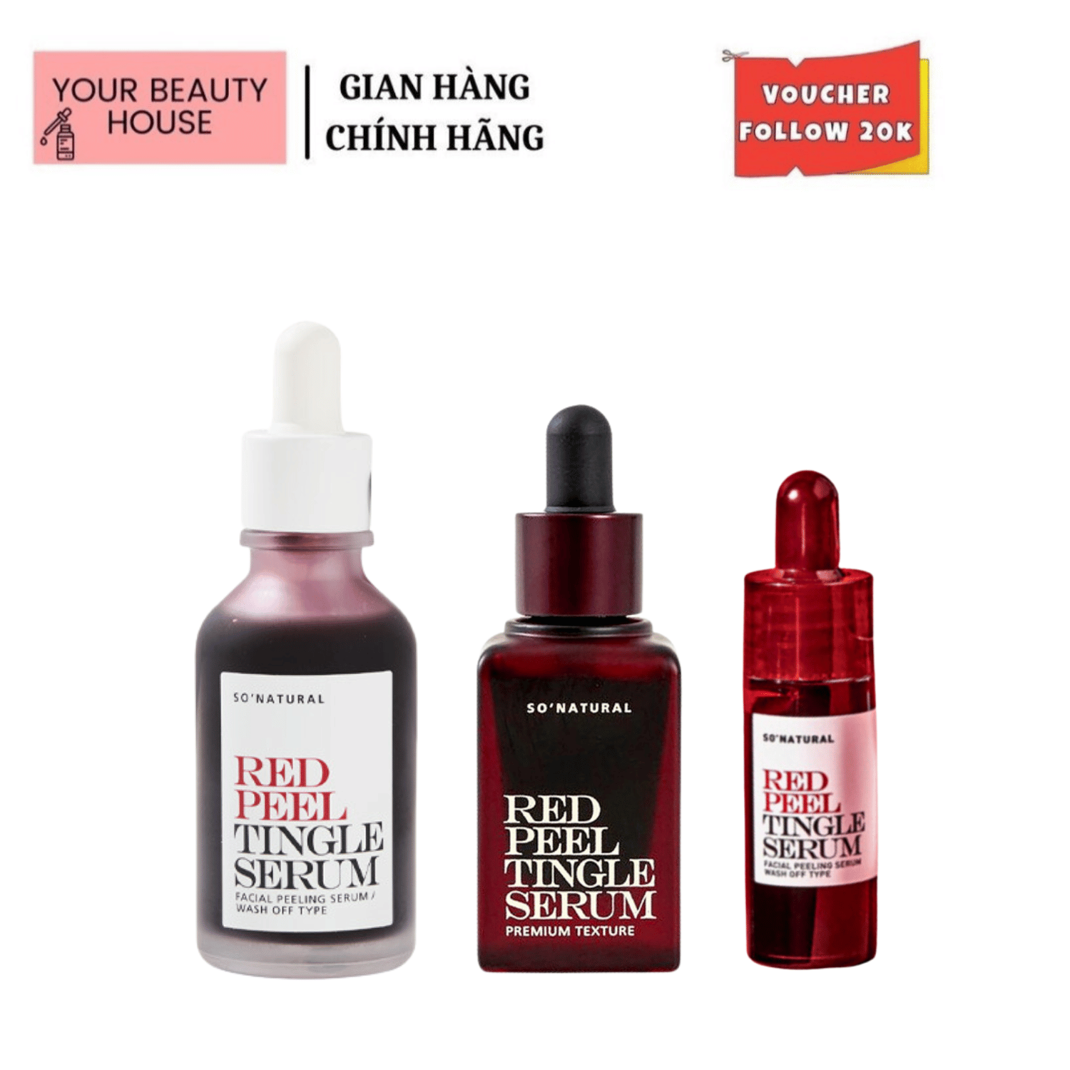 [So'natural] Tinh Chất Red Peel Tingle Serum Sonatural Hàn Quốc