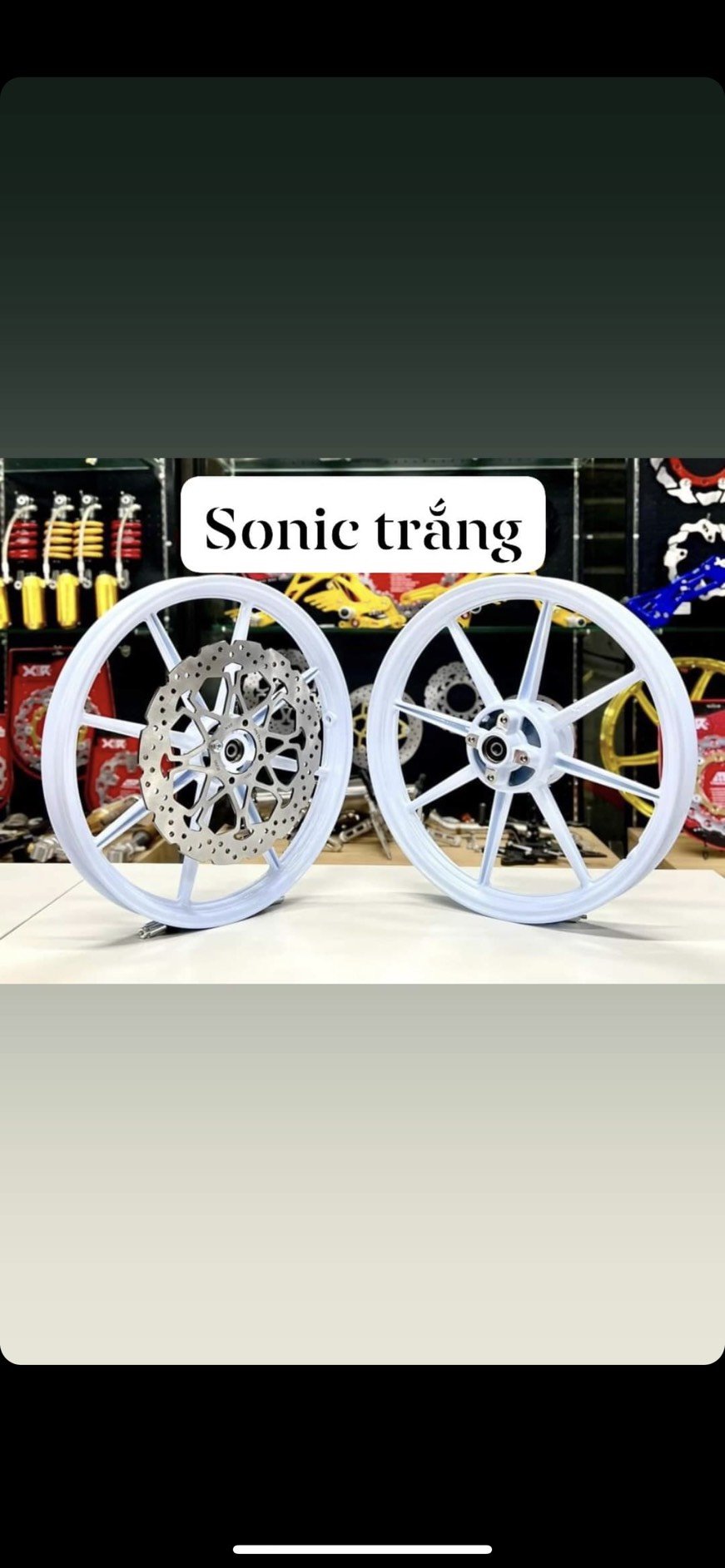 Mâm x1r 8 cây raider fi, satria , sonic 1.6-1.85 tặng kèm đĩa