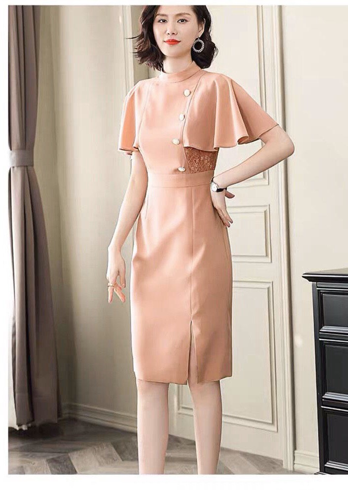 ĐẦM ÔM CÔNG SỞ CÁNH TIÊN PHỐI REN