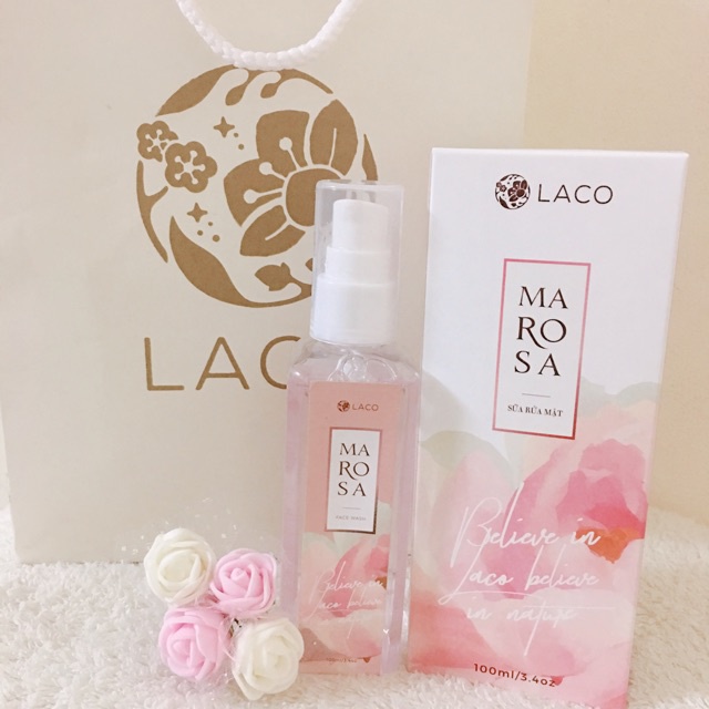 SỮA RỬA MẶT Marosa face wash LACO 100ml/5ml date mới