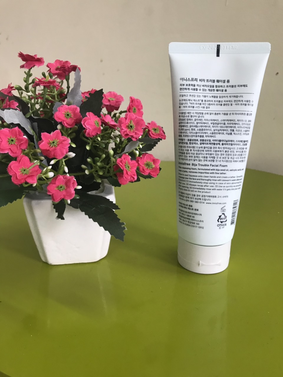 SỮA RỬA MẶT KIỀM DẦU INISFREE BIJA 150ml