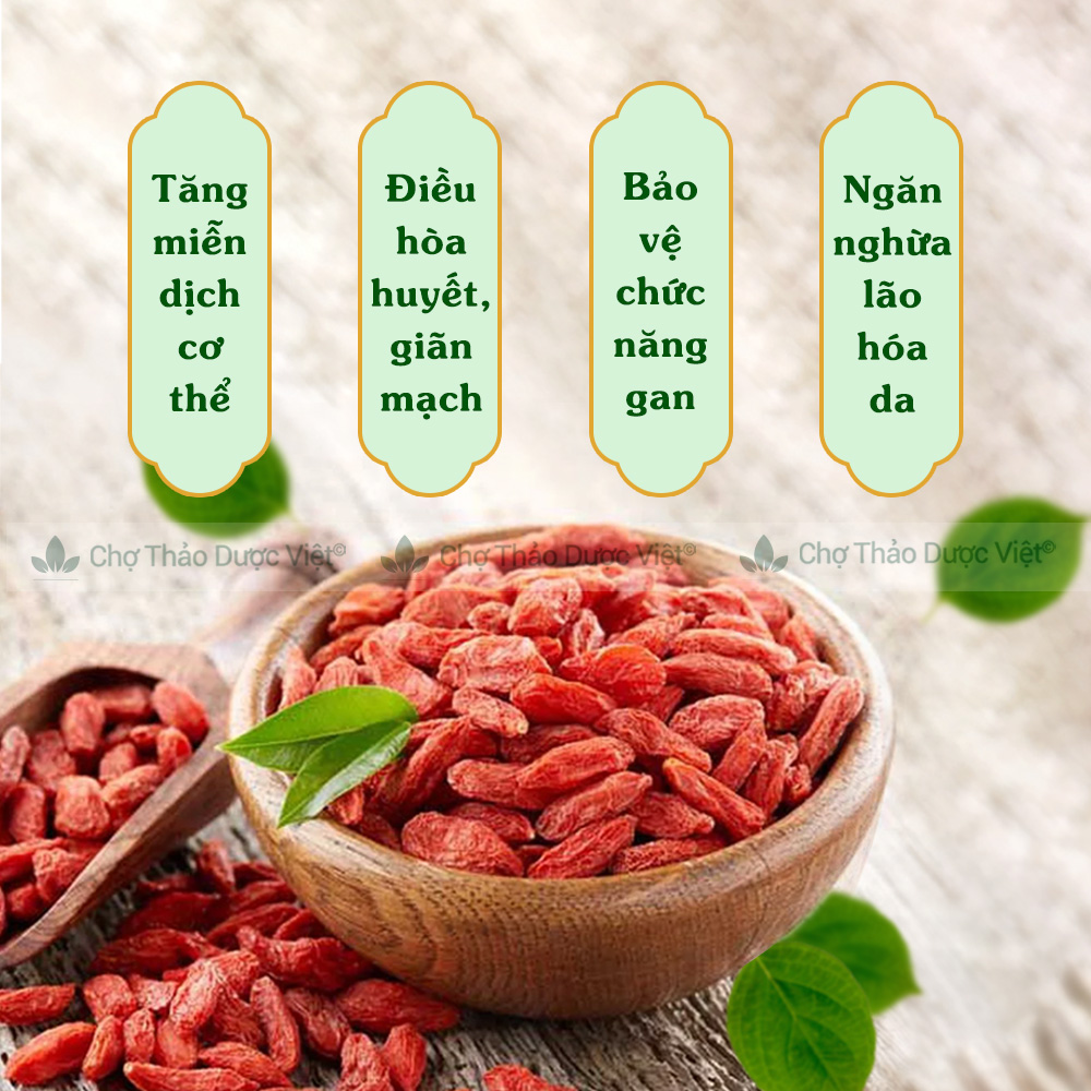 Kỳ tử Ninh Hạ 1kg, trà kỳ tử hữu cơ, hạt to, tròn, màu đỏ đẹp, pha trà, hầm canh, tốt cho sức khỏe