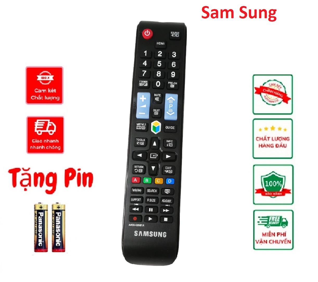 Điều khiển tivi Smart internet Sam Sung loại dài ,remote tivi smart sam sung loại dài