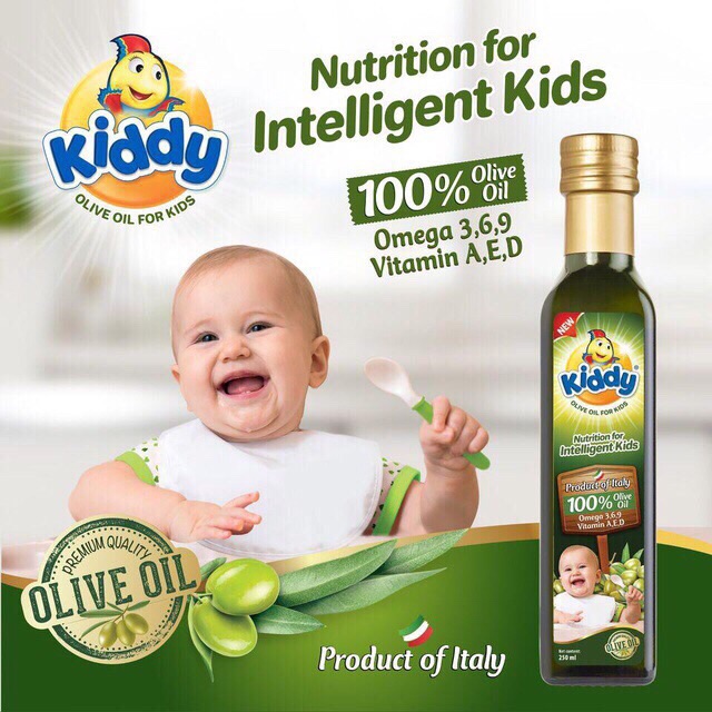 [HCM]Dầu kiddy oliu chai 250ml