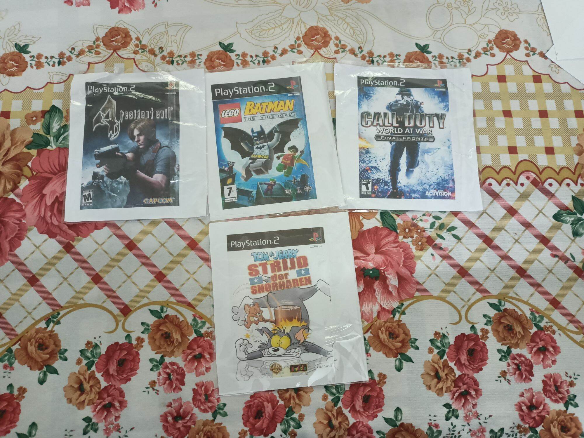 Bộ 4 game ps2 như hình gom 4 game