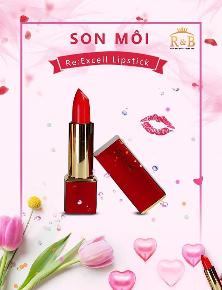 Son Re:Excell Lipstick giúp đôi môi căng mọng đầy sức sống