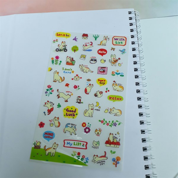 [HCM]Bộ 6 Tấm Sticker Dán Trang Trí - My List