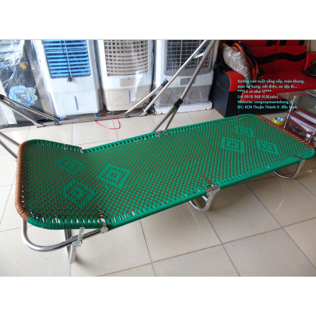 Giường Gấp Đep Khung Inox