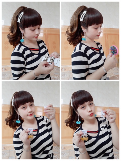 Tóc mái ngang dày ( mái ngố)