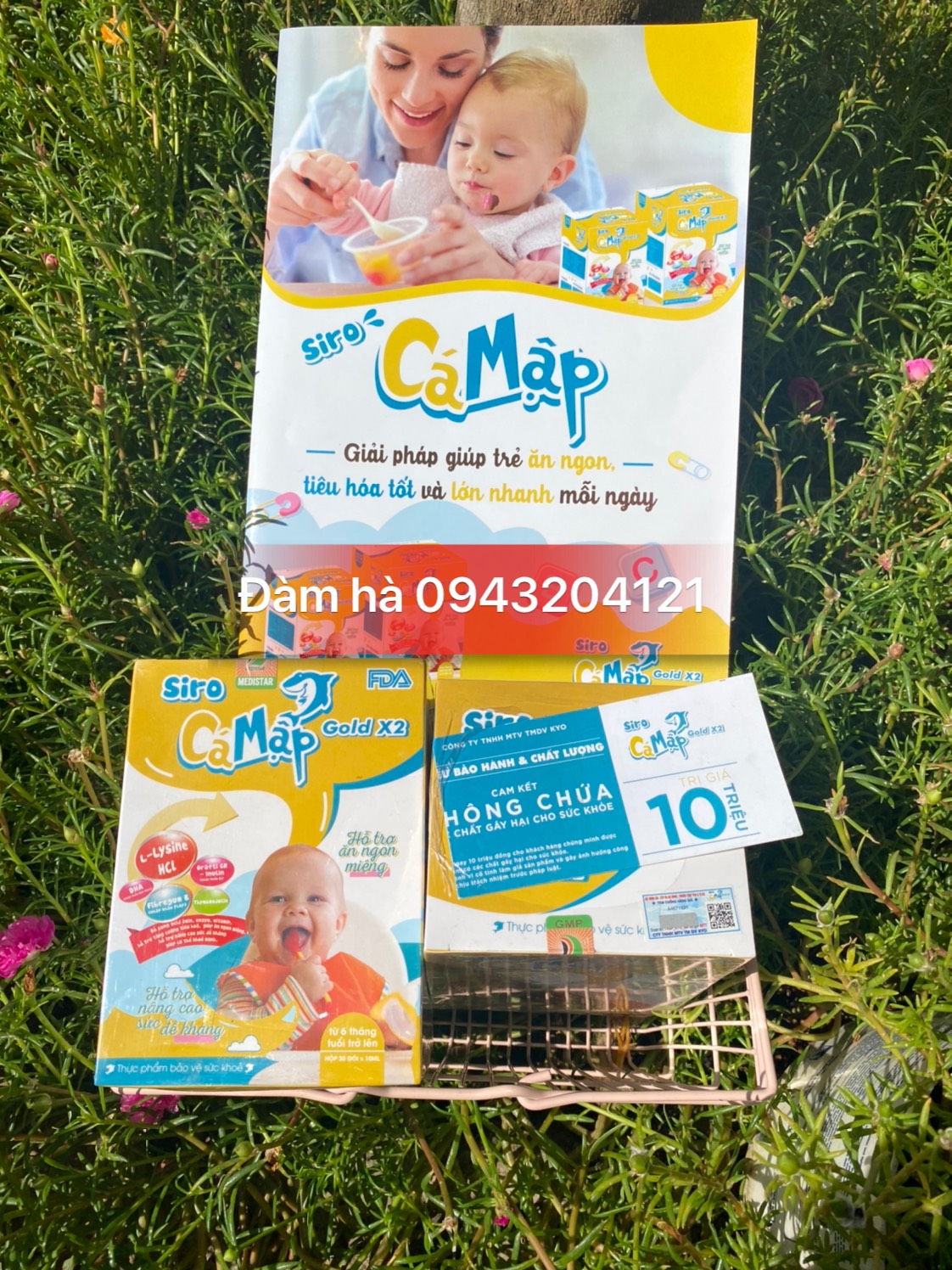 [HỘP 30 GÓI] Siro Cá mập gold x2 Ăn Ngon, Hết Táo Bón, Tăng Cân Tự Nhiên Baby Shark