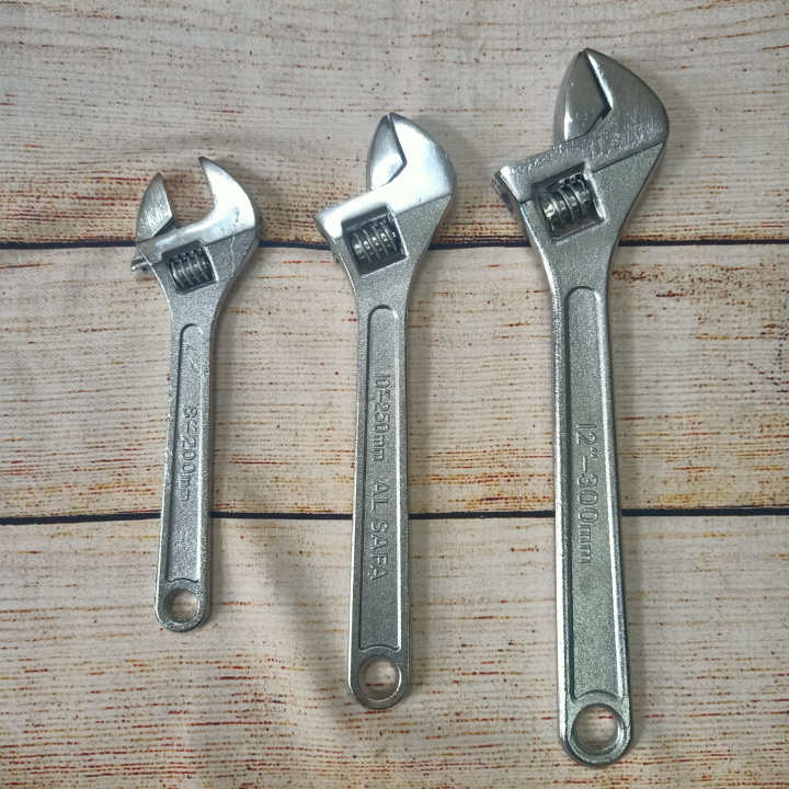 Mỏ lết thép trắng 8-10-12 inch