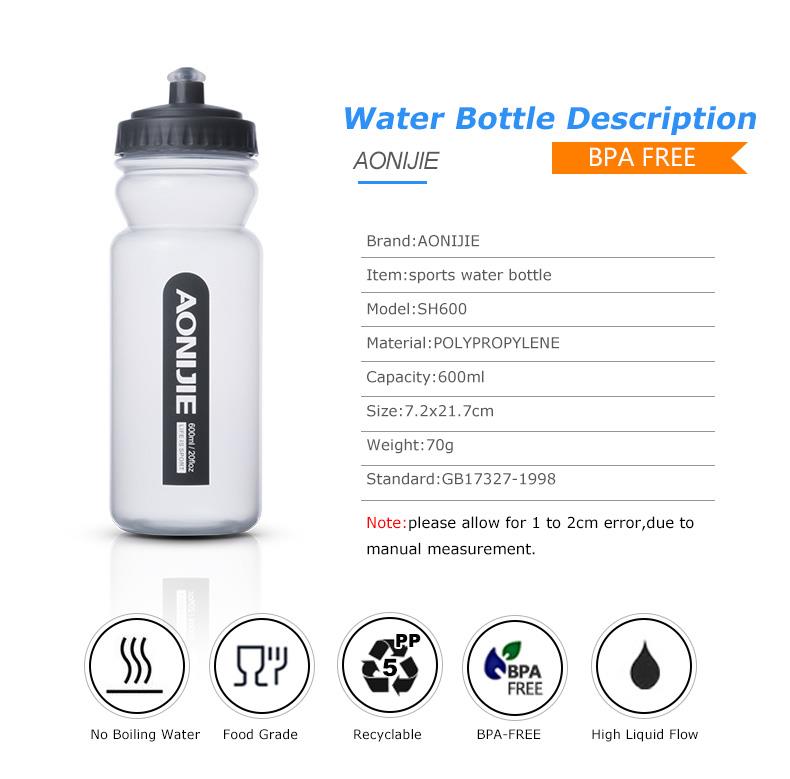 BÌNH NƯỚC THỂ THAO AONIJIE  SH600ml