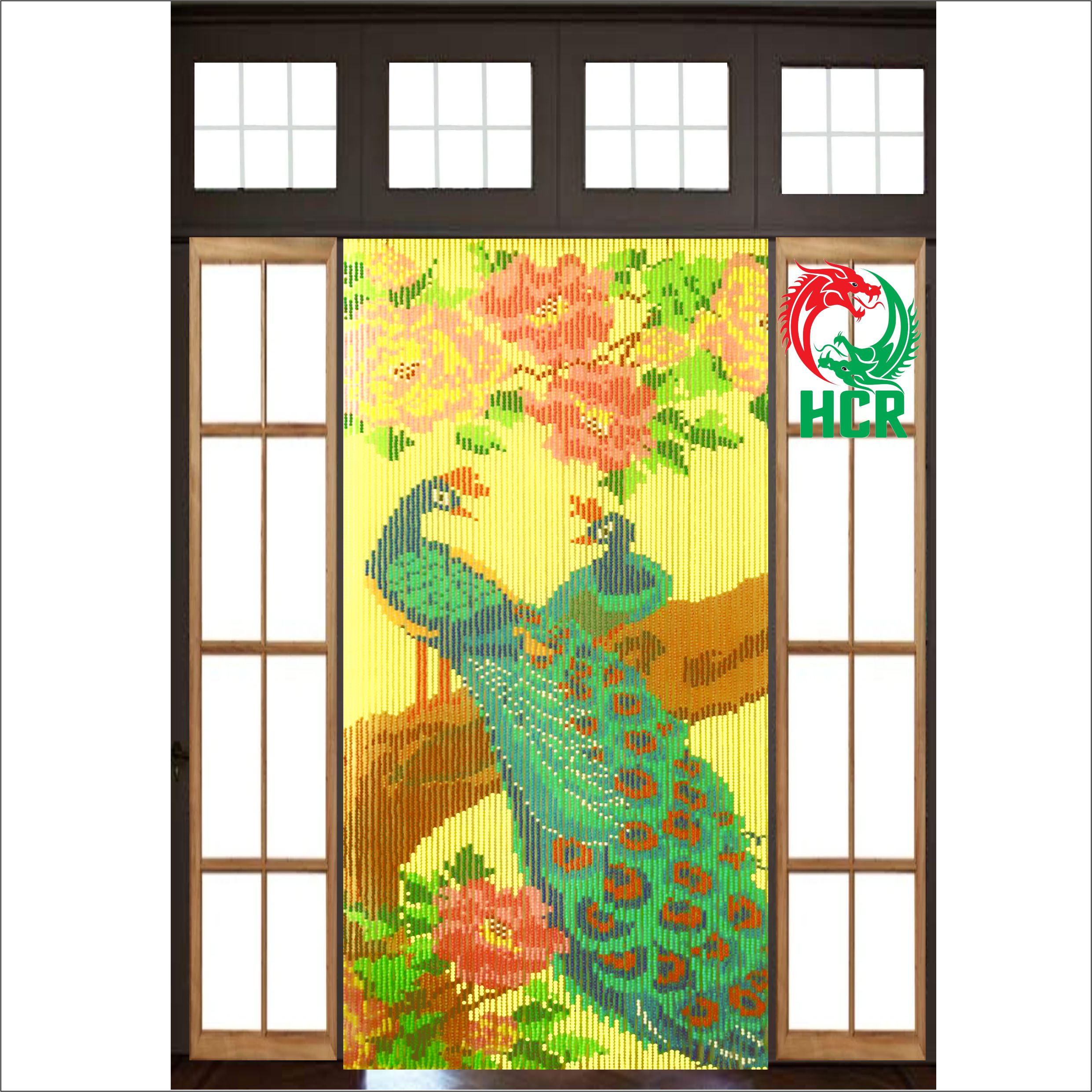 Màn hạt nhựa - Công ty Hai Con Rồng - Code 842 Công Hoa Hồng