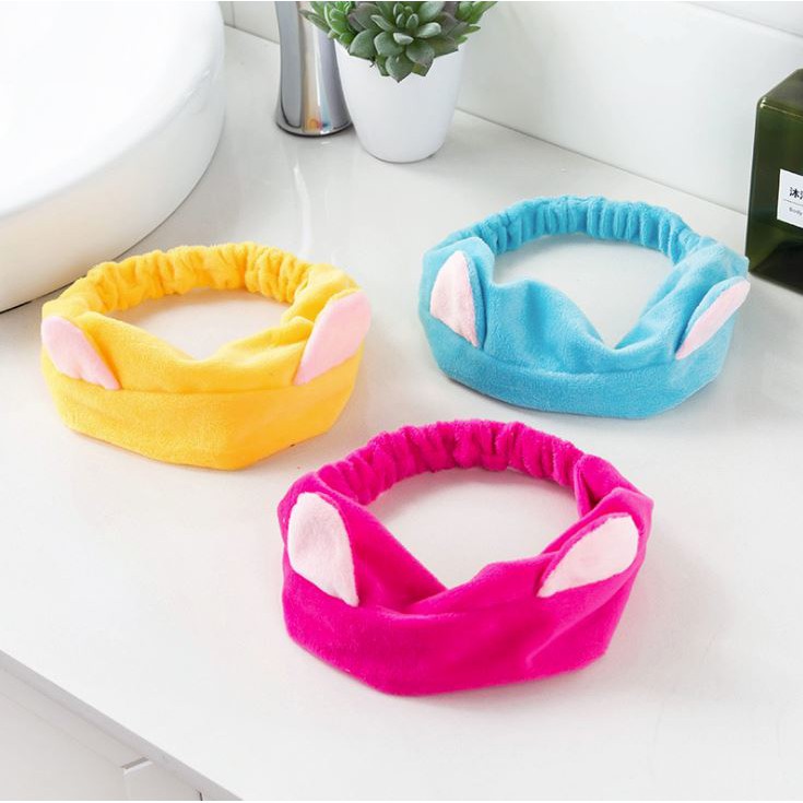 [HCM]Băng Đô Nhung Tai Mèo Rửa Mặt Cat Ears