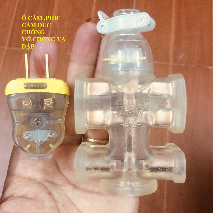 Ổ cắm và phích cắm đúc chống vỡ,chống va đập siêu bền đẹp