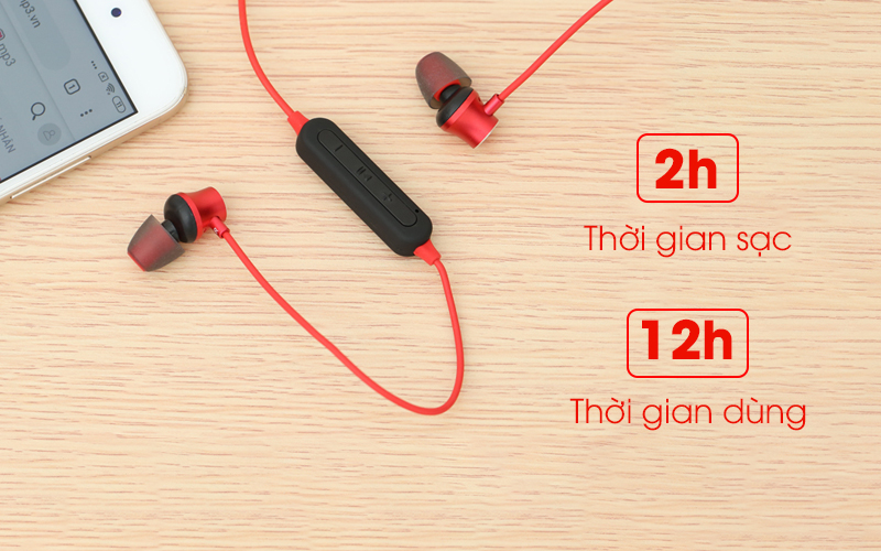 Tai nghe Bluetooth Mozard Q6 Đỏ