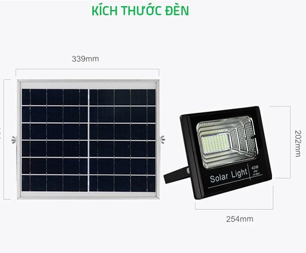 [HCM]Đèn Led Năng Lượng Mặt Trời JD-8840 40W