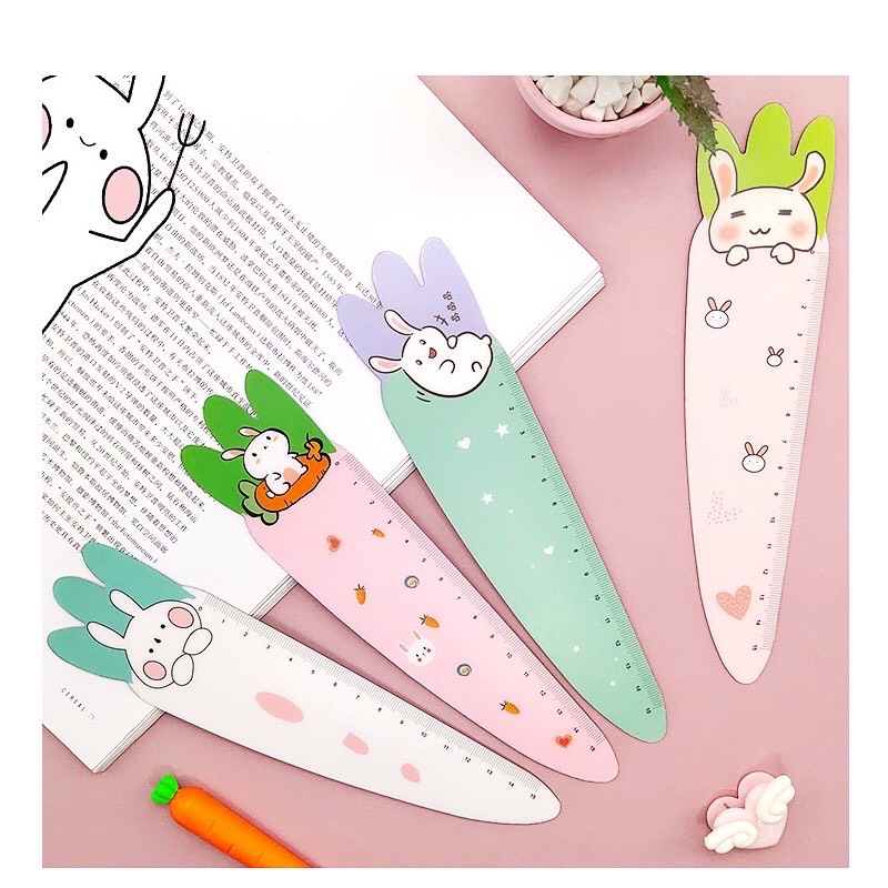 Thước Kẻ Hình Cà Rốt Dẻo Mềm Hít Sắt Dễ Thương 15cm [4567]
