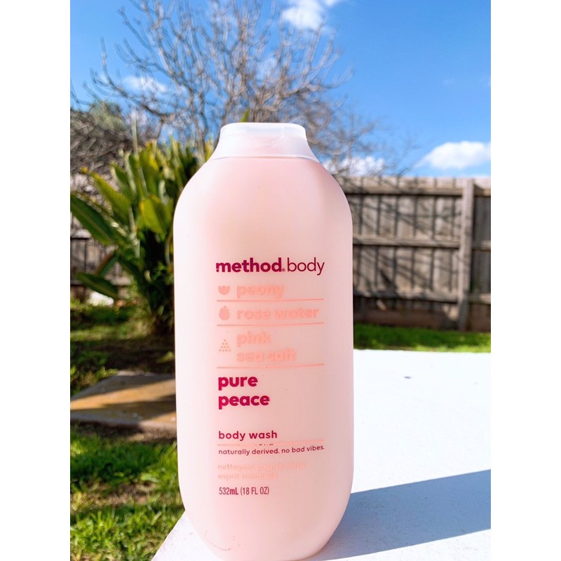 (HCM) Sữa tắm organic Method Body HỒNG 532ml