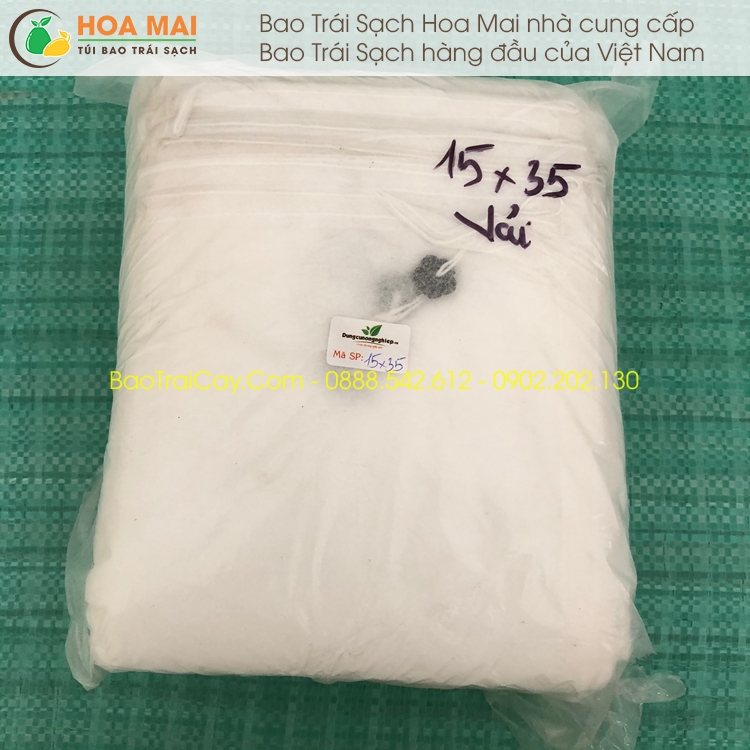 Bao trái cây Hoa Mai 15x35cm 100 cái