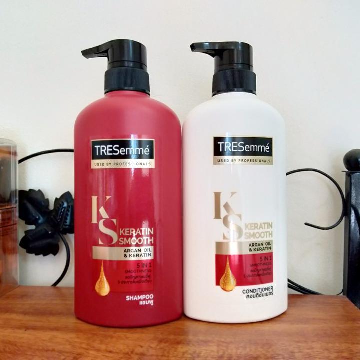 DẦU GỘI VÀ DẦU XÃ TRESEMME ĐỎ THÁI - 450ml/chai