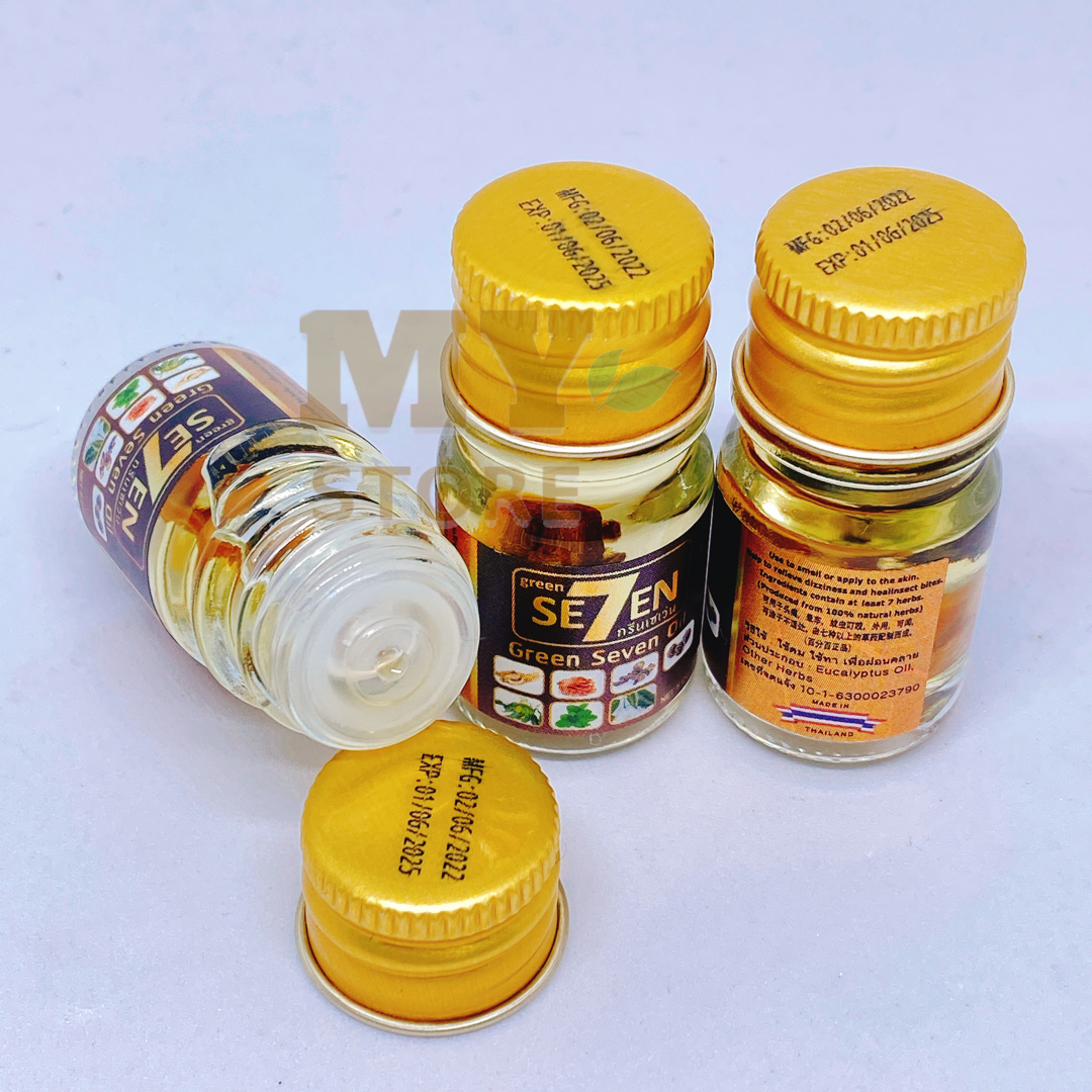 (Chính Hãng) Dầu Nước Seven 7 Vị Thảo Dược Thái Lan 5cc