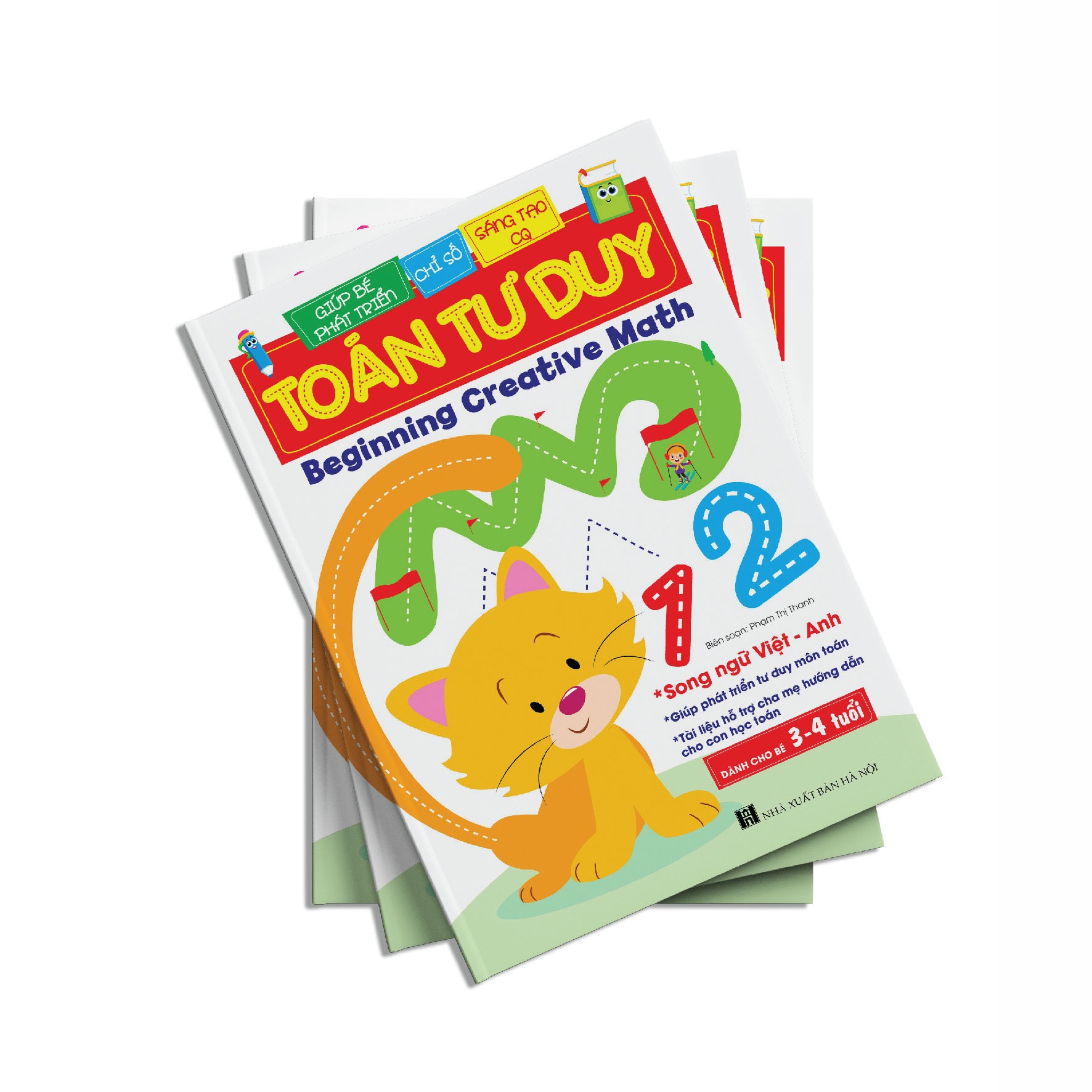 Sách Toán Tư Duy Beginning Creative Math (Dành Cho Bé 3-4 Tuổi Song Ngữ Việt Anh)