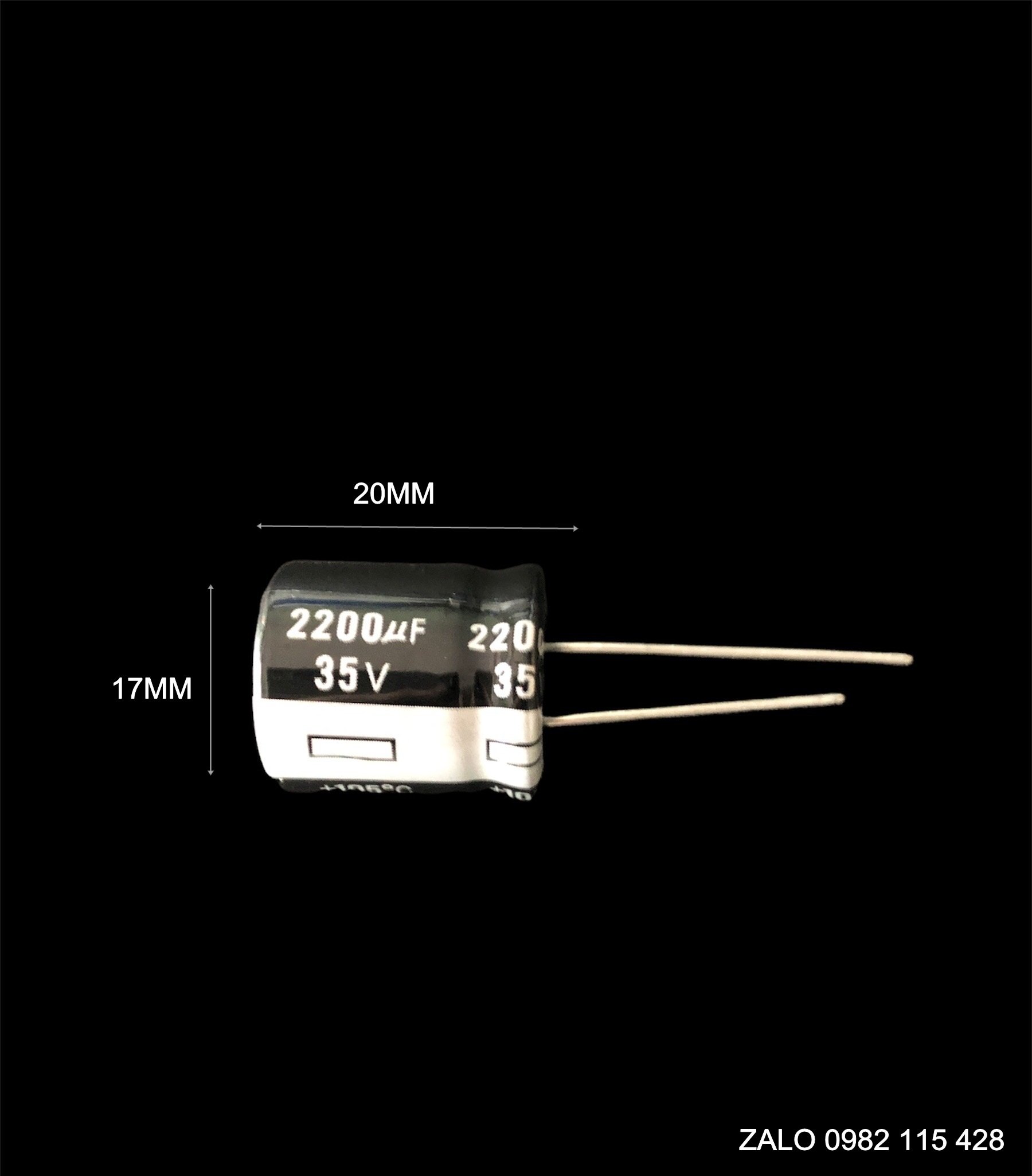 TỤ ĐIỆN PHÂN CỰC 35V 2200UF, TỤ HÓA 2200UF35V