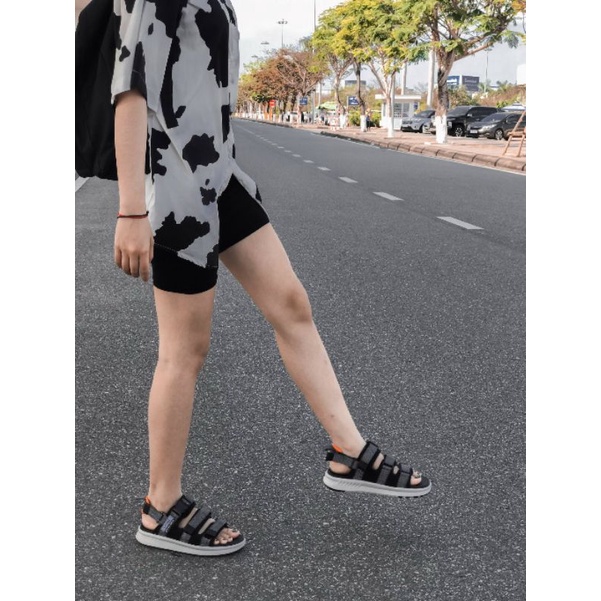 Sandal Nữ,Nam Letas Phản Quang D1003 Tro Ghi