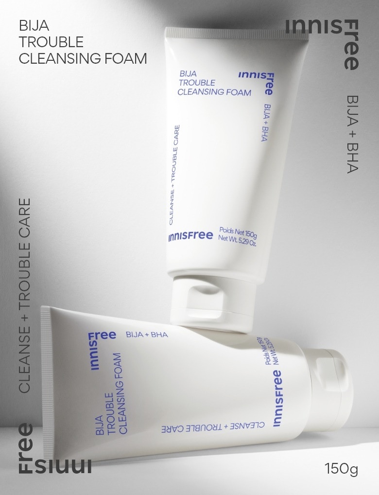 Sữa Rửa Mặt Ngăn Ngừa Mụn Innisfree Bija Trouble Cleansing Foam 150g
