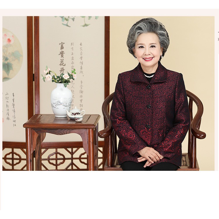 áo khoác cho người già ( da hoa ba) 🎉🎉
