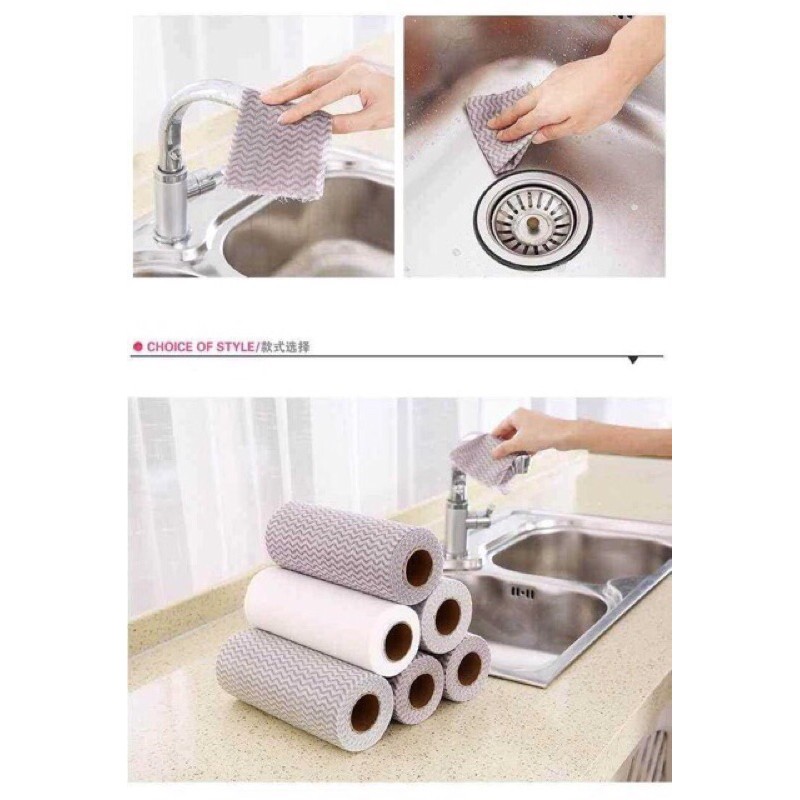 Cuộn 50  tờ giấy lau đa năng