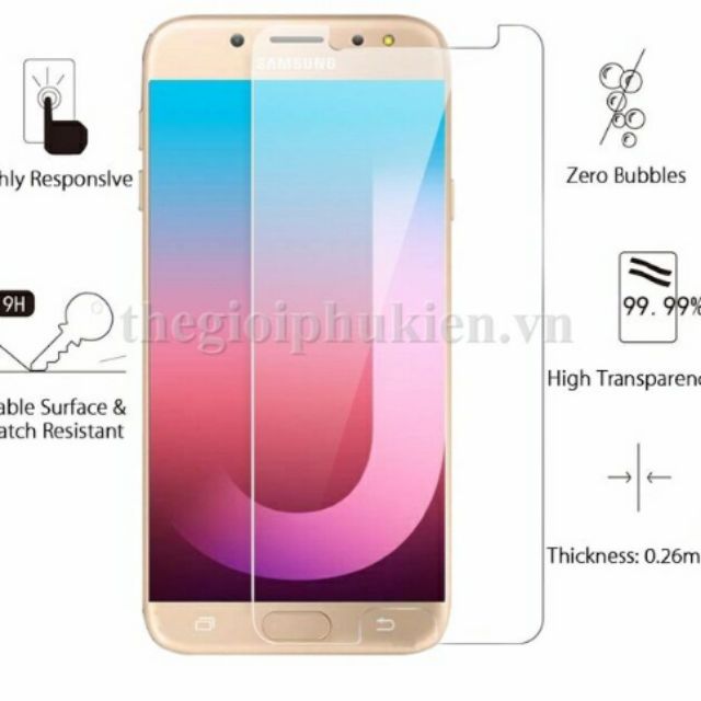 Bộ 3 dán kính 9h cho samsung j7 2016