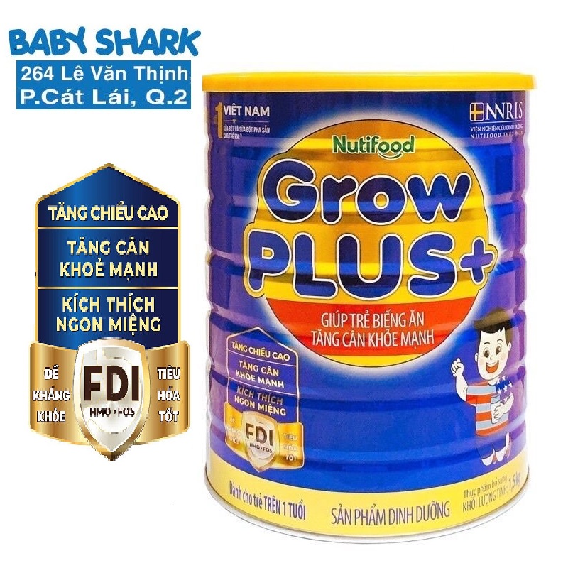 Sữa bột GrowPLUS+ (Xanh) trên 1 tuổi (Lon 1.5kg) - Grow Plus+