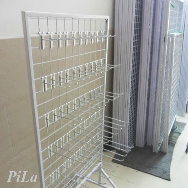 Combo 100 móc treo kệ lưới siêu thị chắc chắn 100 móc thép dày