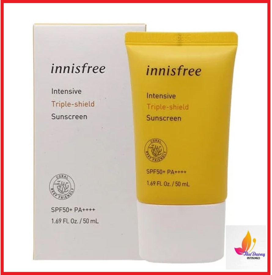 [HCM]Kem Chống Nắng Innisfree Intensive Triple shield Sunscreen SPF50+ Pa++++