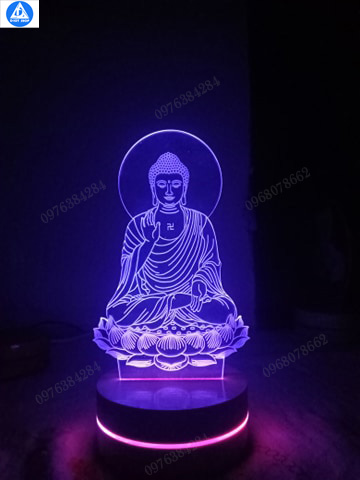 Quà biếu đèn led hình Phật A Di Đà