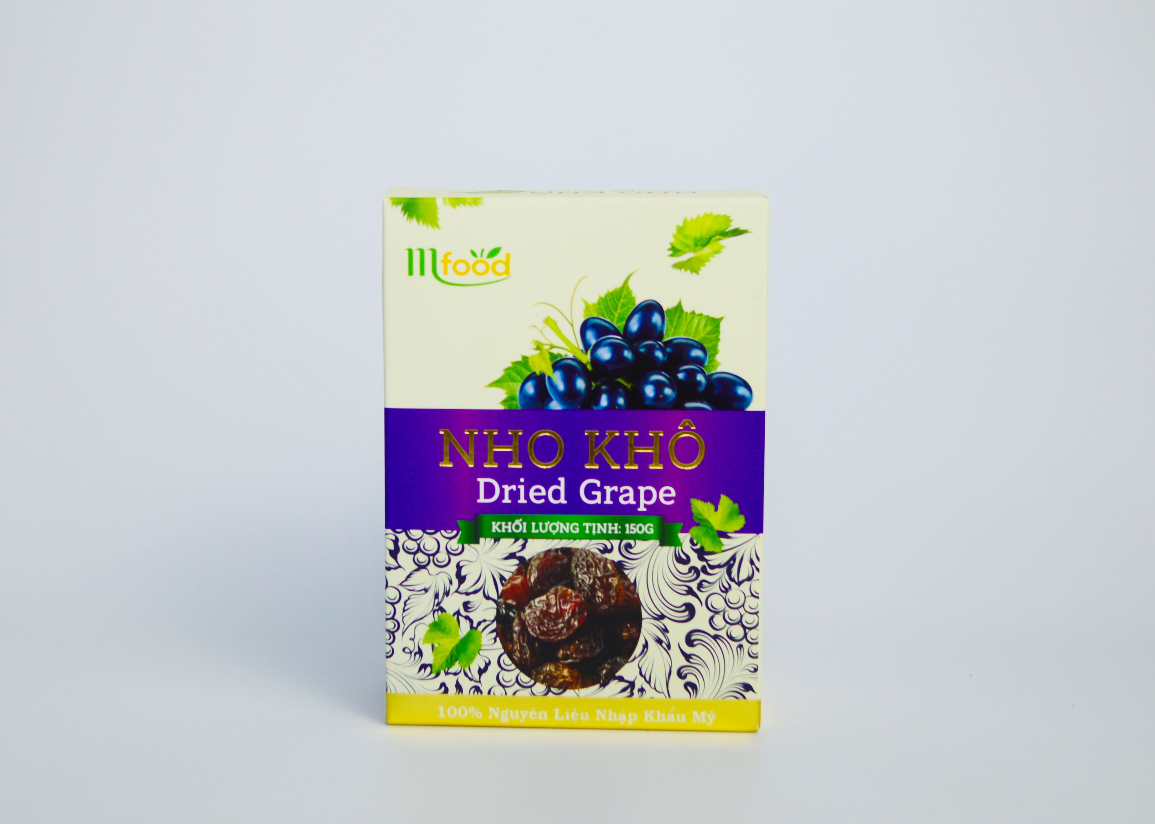 [HCM]Nho Khô Đen Mfood Hộp 150gr ( Hộp Tím)