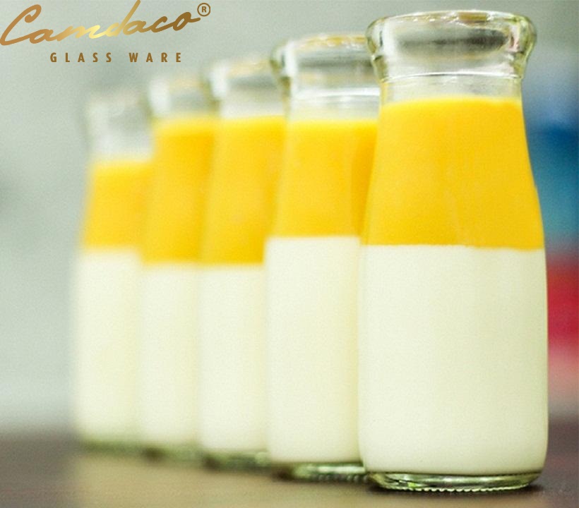 BỘ 12 HŨ THỦY TINH PUDDING CAO 100ML CAMDACO GLASS WARE