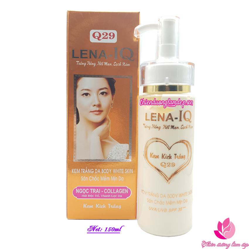 Kem kích trắng Body Săn chắc Mềm mịn da Ngọc Trai - Collagen Q29 LENA-IQ - 150ml