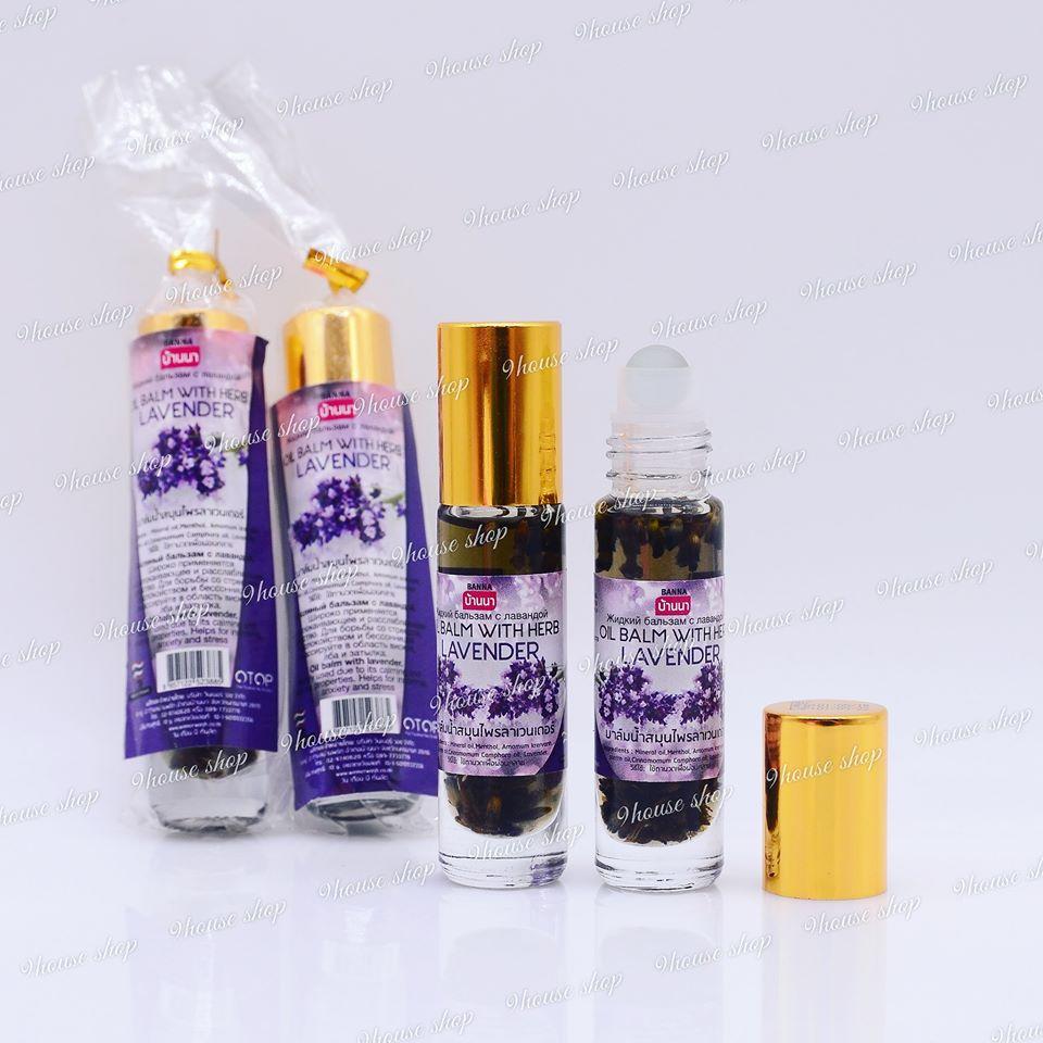 01 Dầu Nóng Ngâm Hoa Lavender Otop Thái Lan 7ml