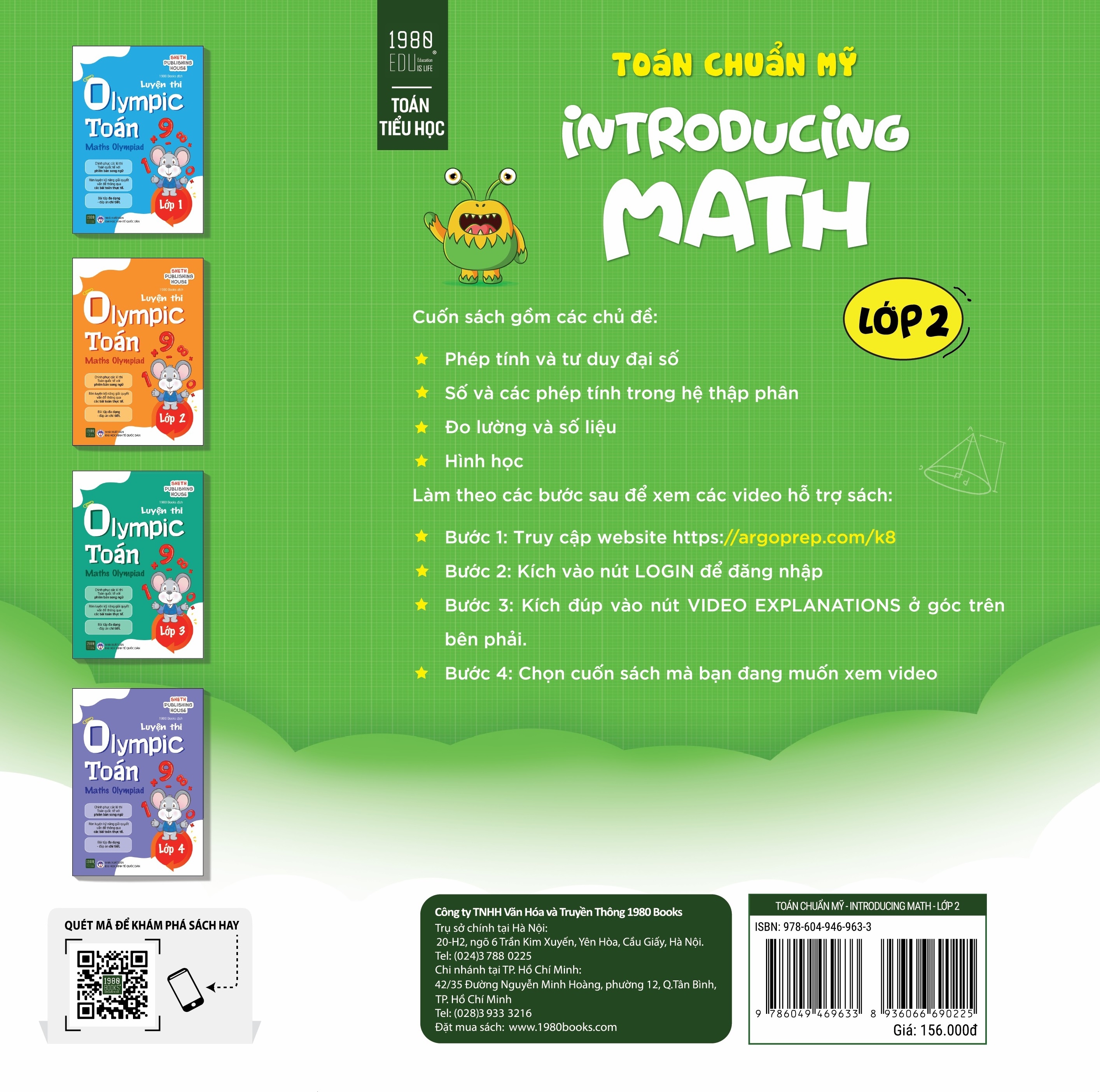 Fahasa - Toán Chuẩn Mỹ - Introducing Math - Lớp 2